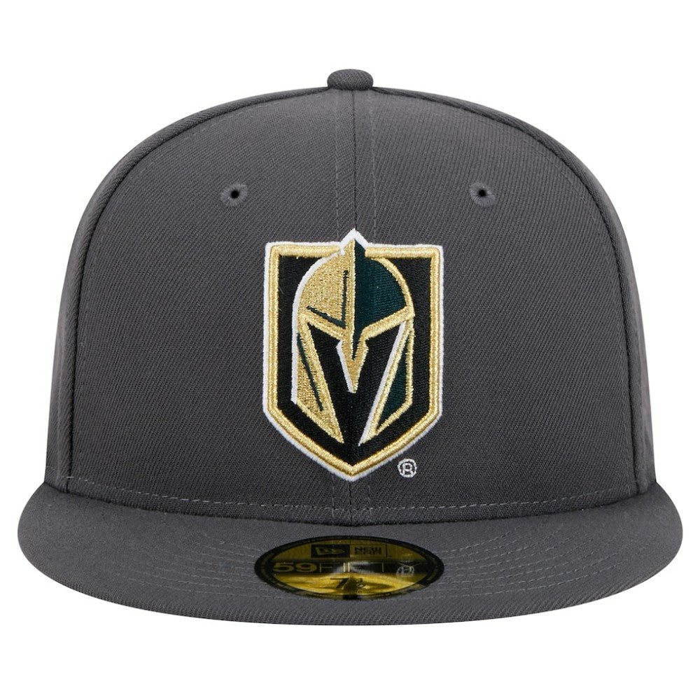 NHL Charcoal Vegas Golden Knights New Era Core 59FIFTY Fitted Hat
