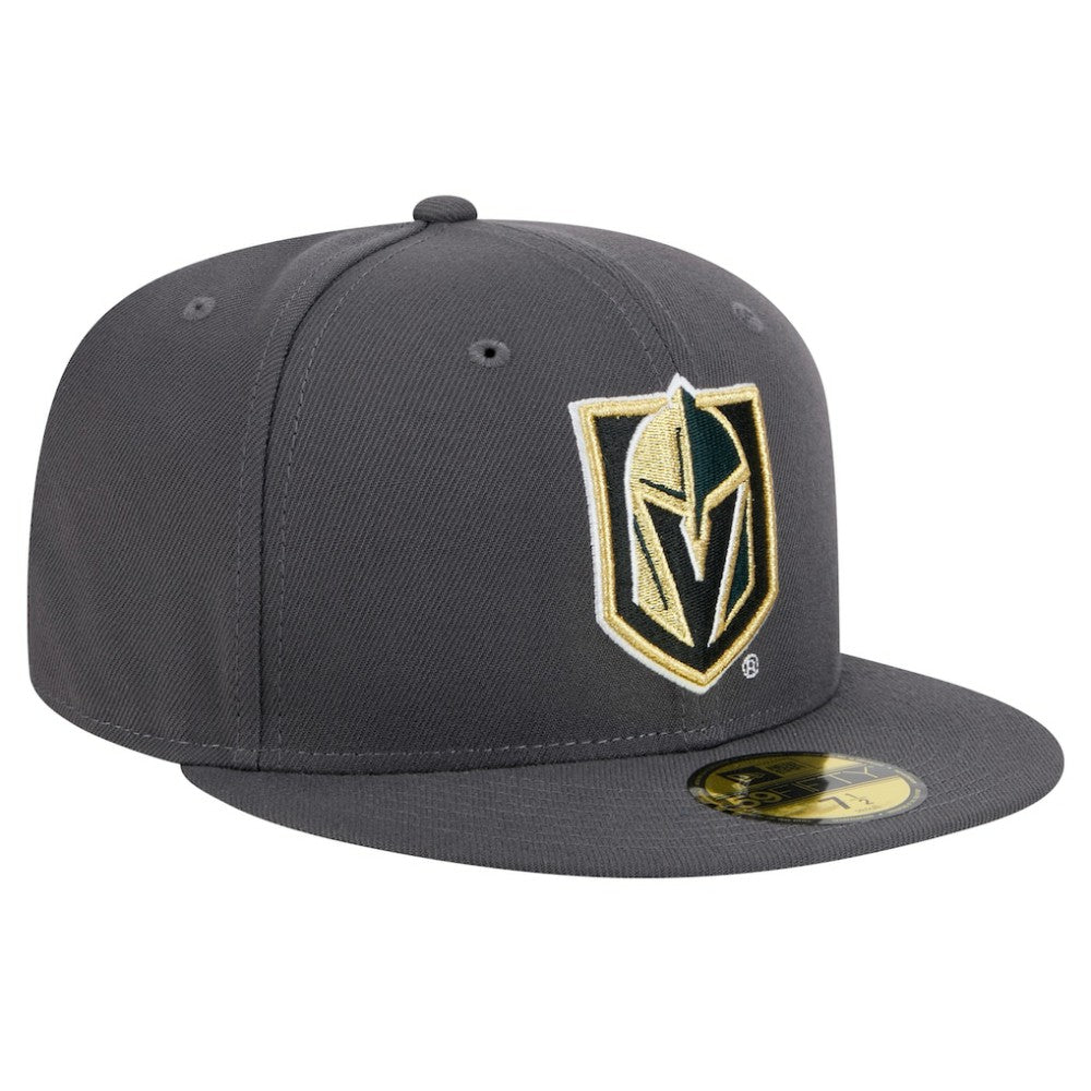 NHL Charcoal Vegas Golden Knights New Era Core 59FIFTY Fitted Hat