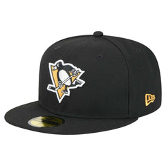 NHL Black Pittsburgh Penguins New Era Core 59FIFTY Fitted Hat