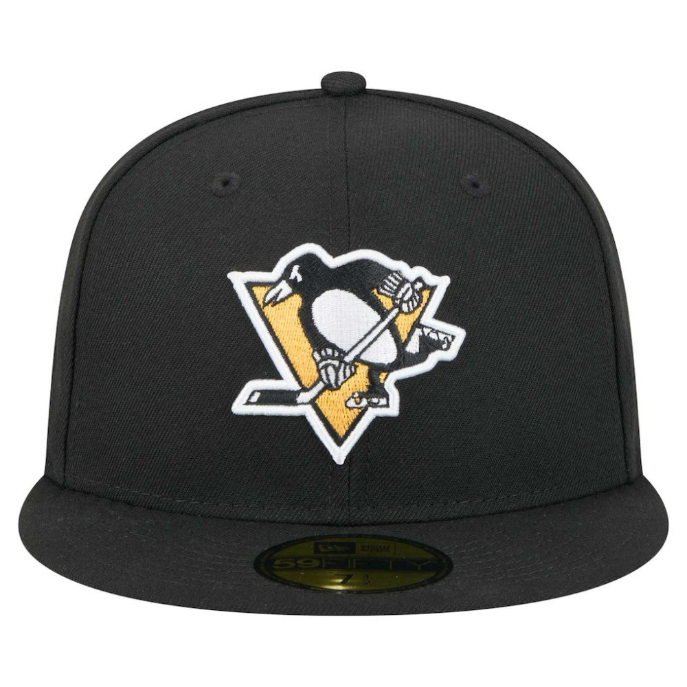 NHL Black Pittsburgh Penguins New Era Core 59FIFTY Fitted Hat