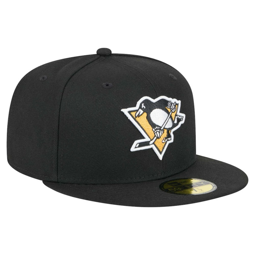 NHL Black Pittsburgh Penguins New Era Core 59FIFTY Fitted Hat