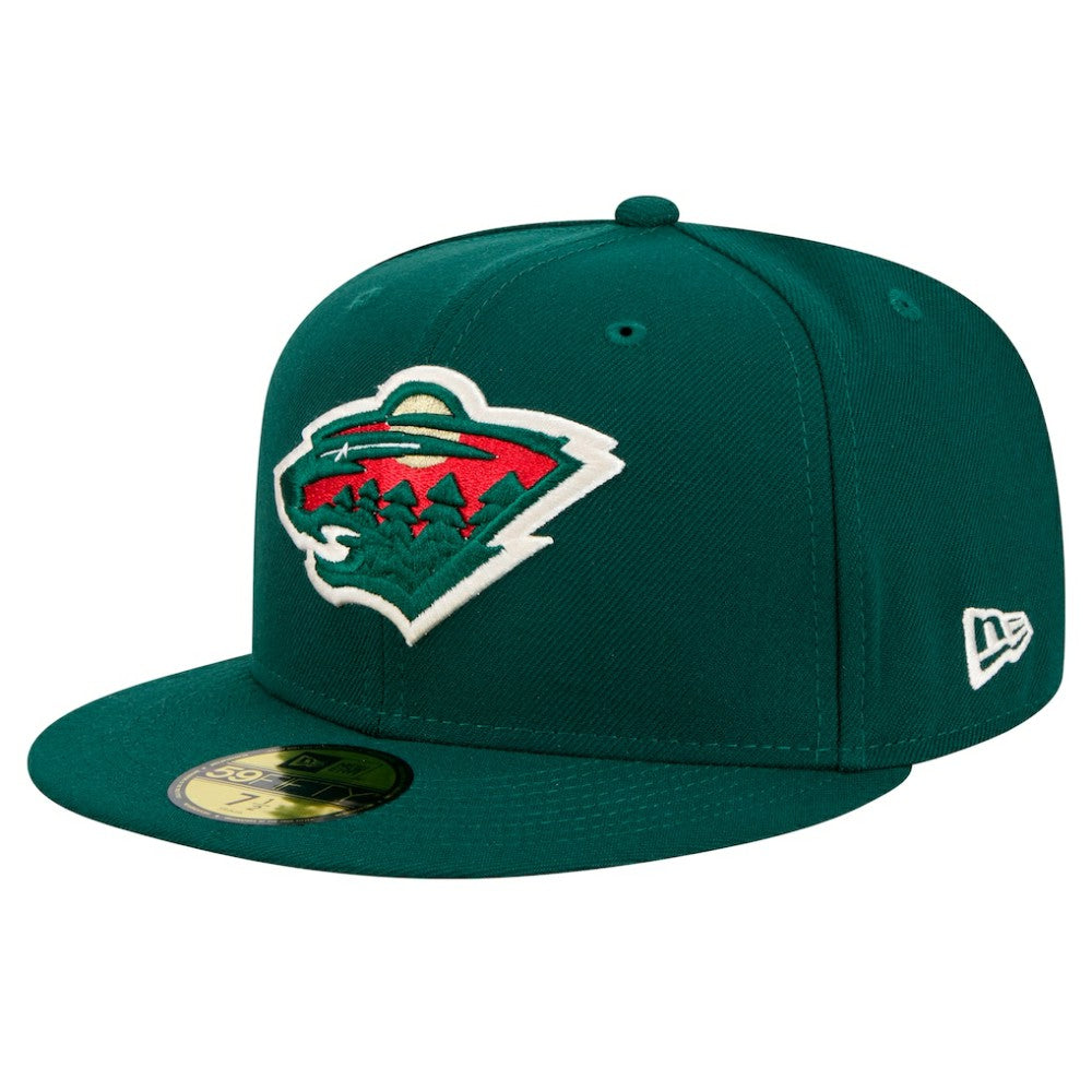 NHL Green Minnesota Wild New Era Core 59FIFTY Fitted Hat