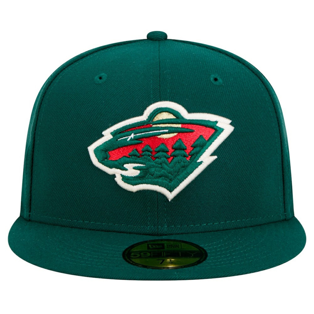 NHL Green Minnesota Wild New Era Core 59FIFTY Fitted Hat