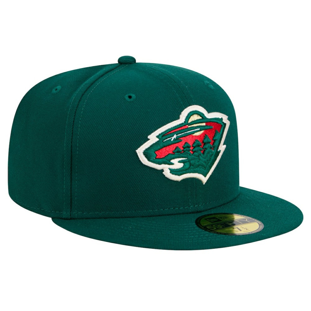 NHL Green Minnesota Wild New Era Core 59FIFTY Fitted Hat