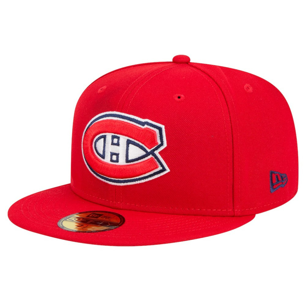 NHL Red Montreal Canadiens New Era Core 59FIFTY Fitted Hat