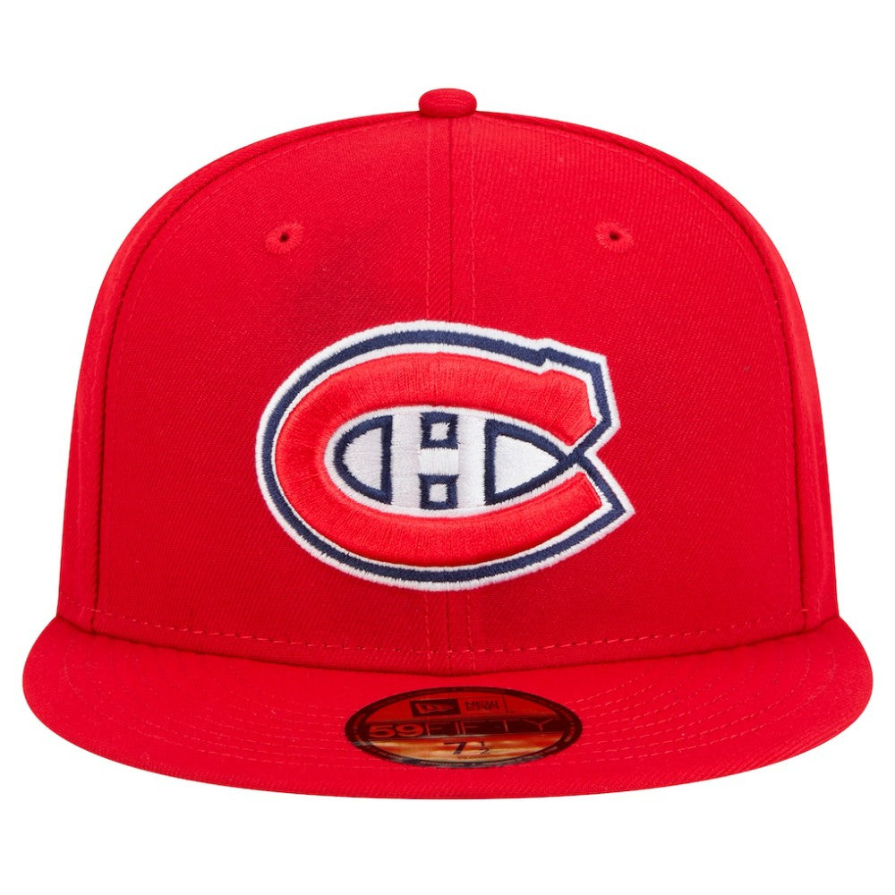 NHL Red Montreal Canadiens New Era Core 59FIFTY Fitted Hat