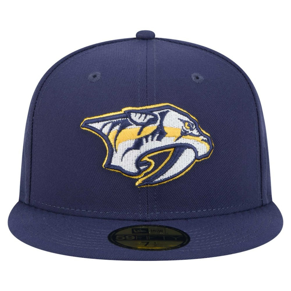 NHL Navy Nashville Predators New Era Core 59FIFTY Fitted Hat
