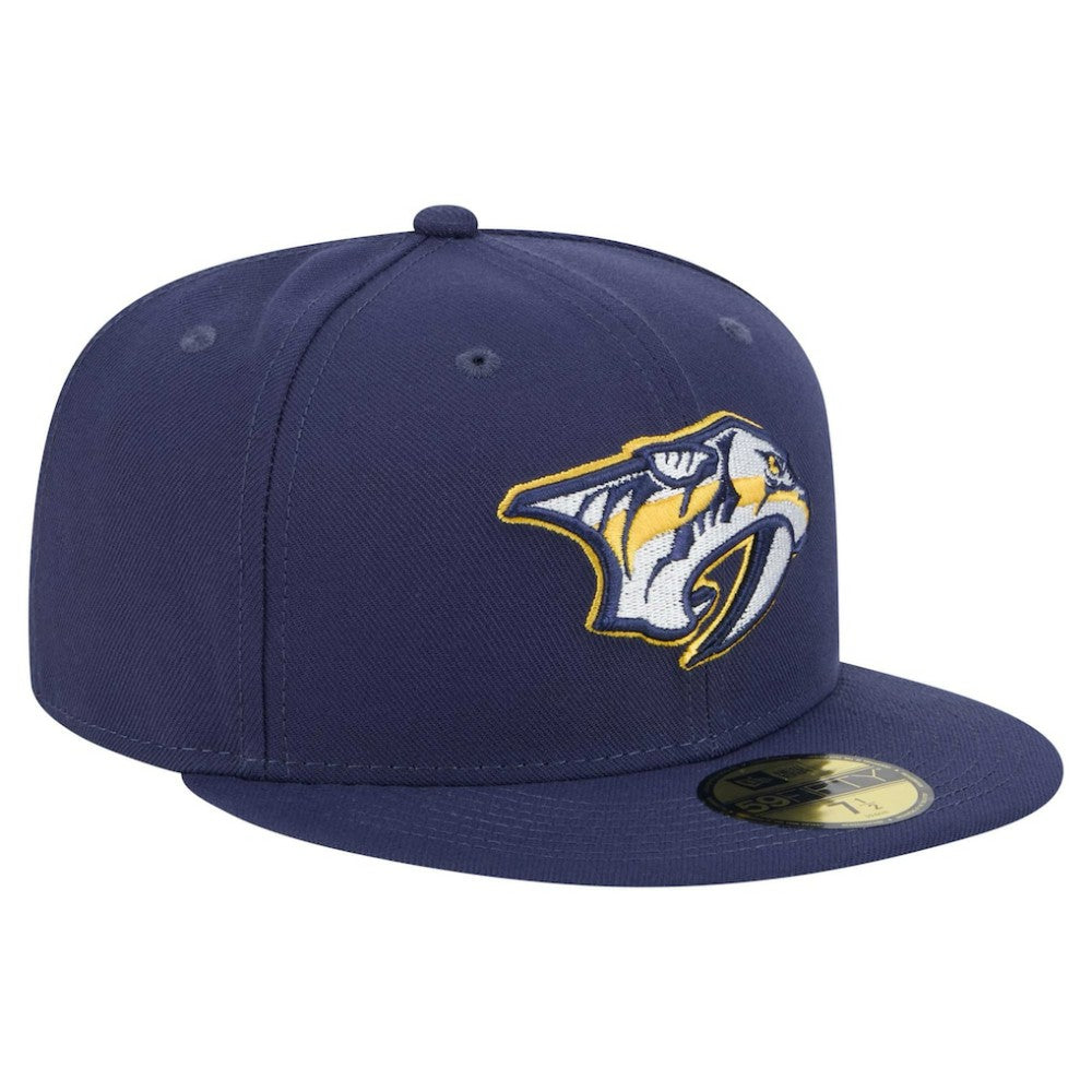 NHL Navy Nashville Predators New Era Core 59FIFTY Fitted Hat