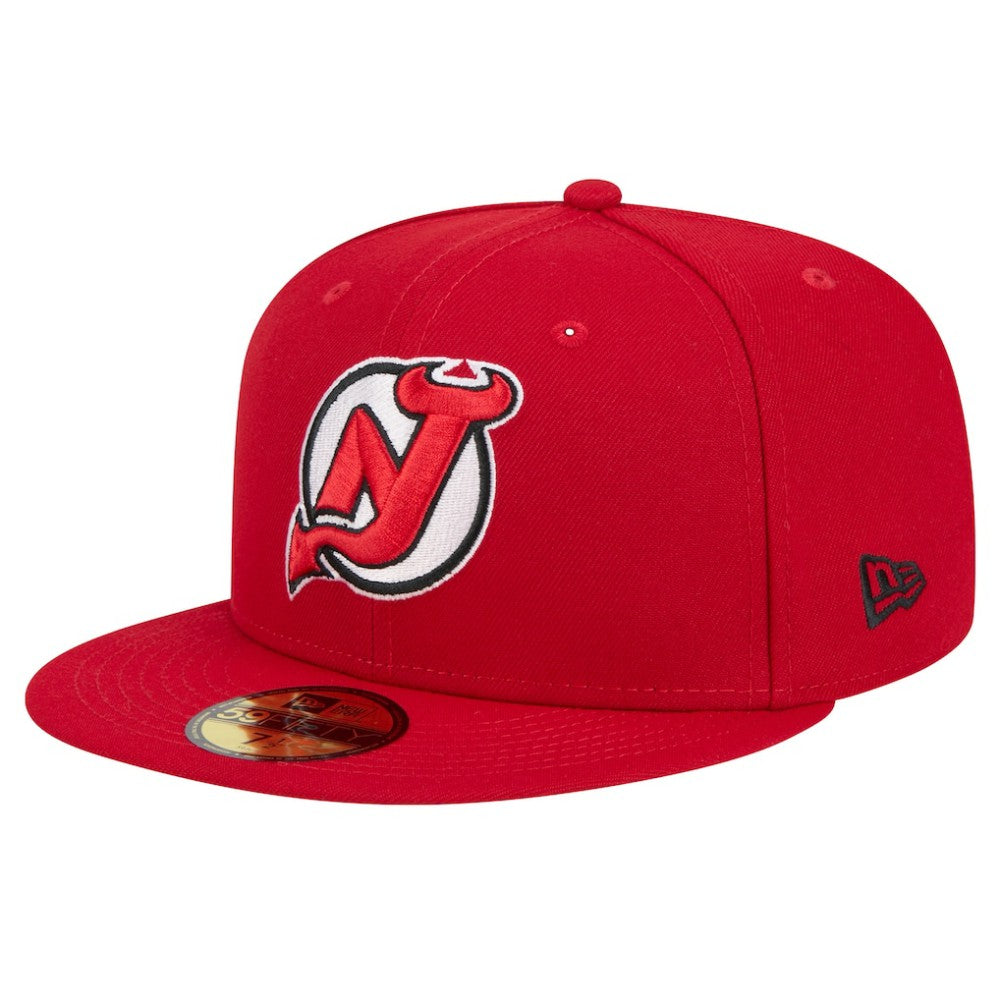 NHL Red New Jersey Devils New Era Core 59FIFTY Fitted Hat