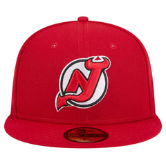 NHL Red New Jersey Devils New Era Core 59FIFTY Fitted Hat