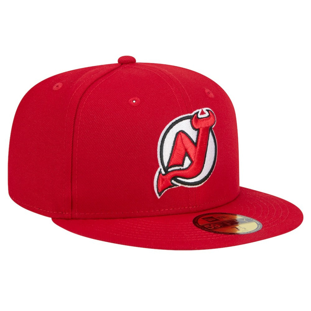 NHL Red New Jersey Devils New Era Core 59FIFTY Fitted Hat