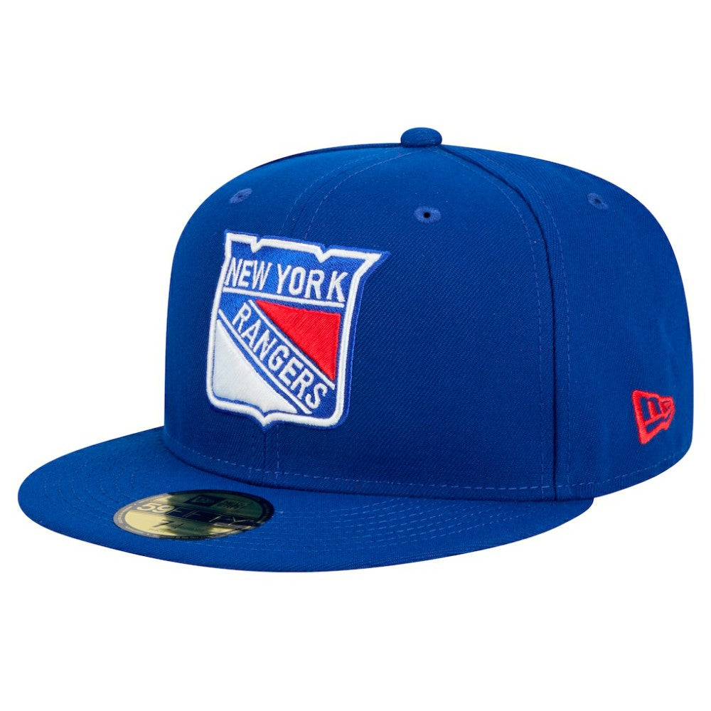NHL Blue New York Rangers New Era Core 59FIFTY Fitted Hat