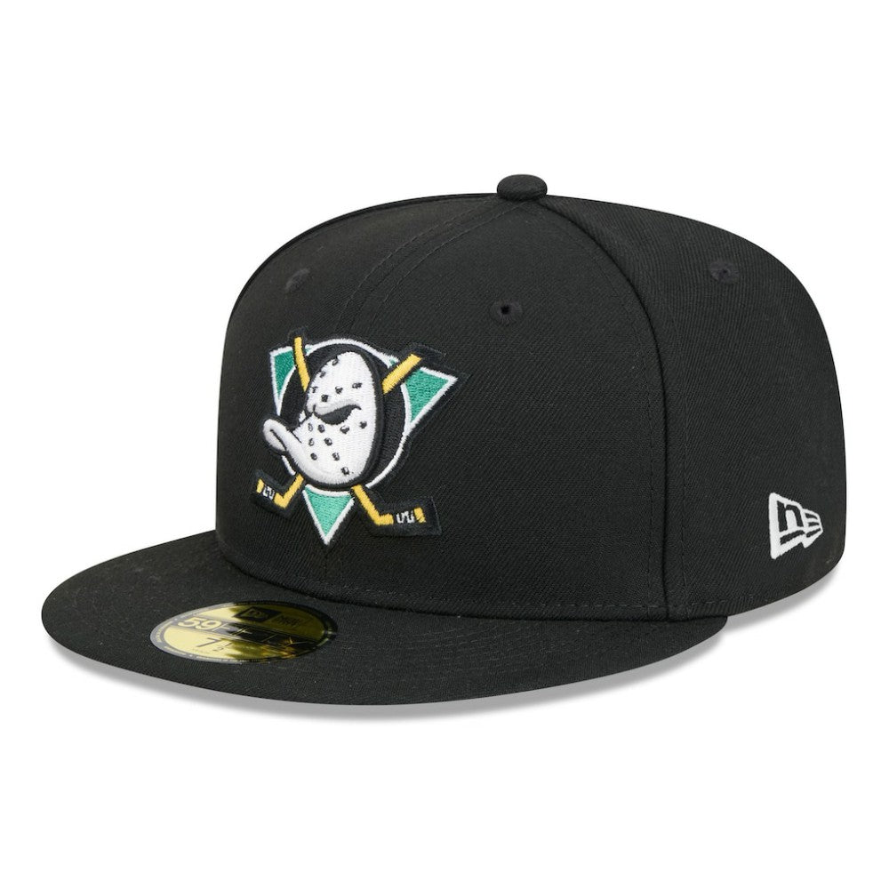 NHL Black Anaheim Ducks New Era Core 59FIFTY Fitted Hat