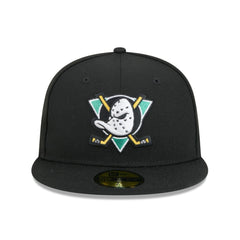 NHL Black Anaheim Ducks New Era Core 59FIFTY Fitted Hat