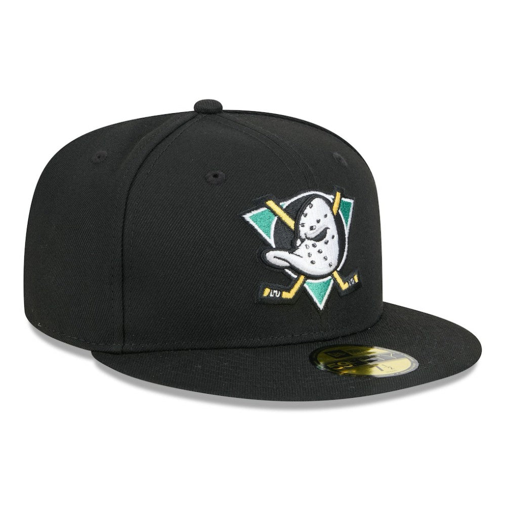NHL Black Anaheim Ducks New Era Core 59FIFTY Fitted Hat