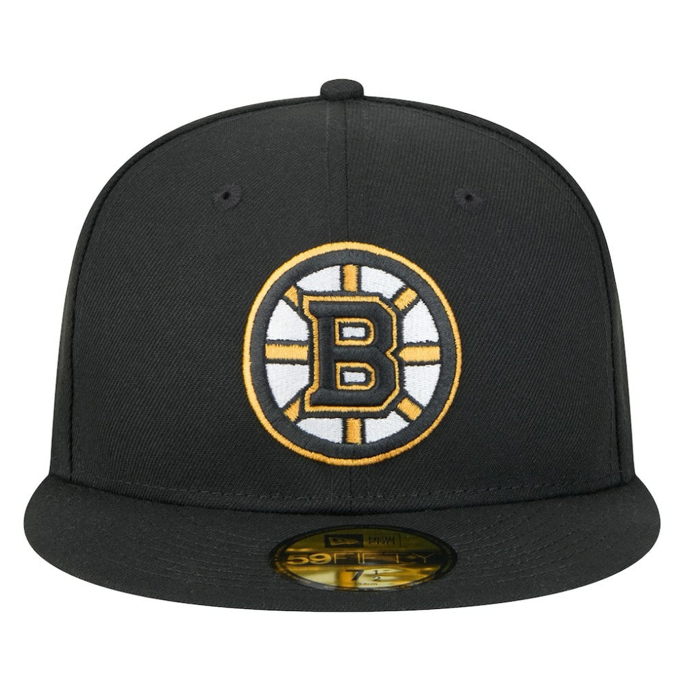 NHL Black Boston Bruins New Era Core 59FIFTY Fitted Hat