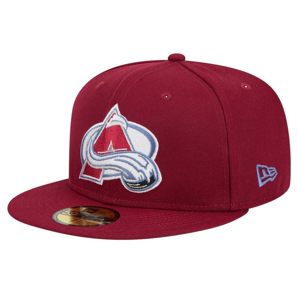 NHL Burgundy Colorado Avalanche New Era Core 59FIFTY Fitted Hat