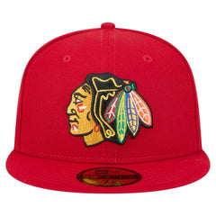 NHL Red Chicago Blackhawks New Era Core 59FIFTY Fitted Hat