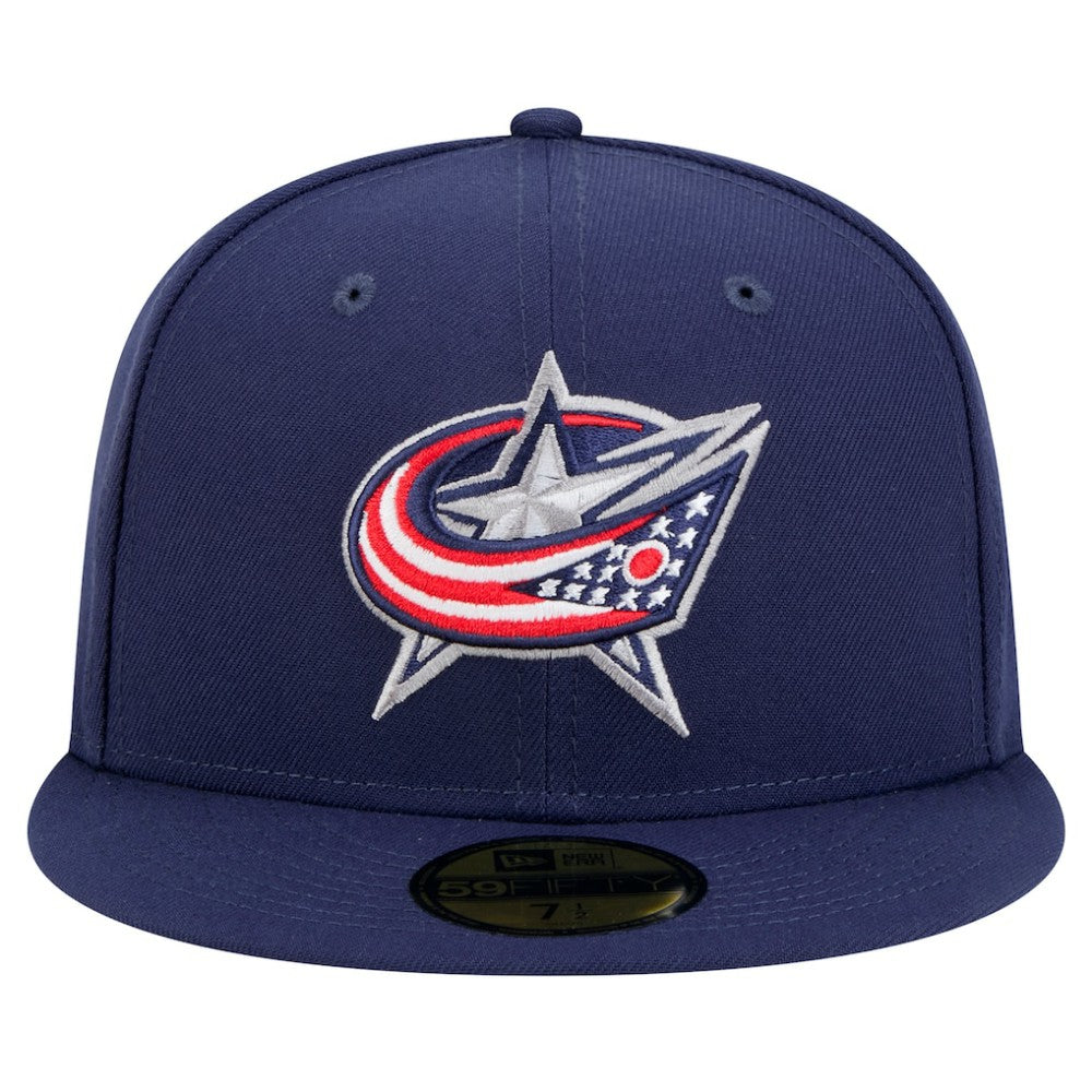 NHL Navy Columbus Blue Jackets New Era Core 59FIFTY Fitted Hat