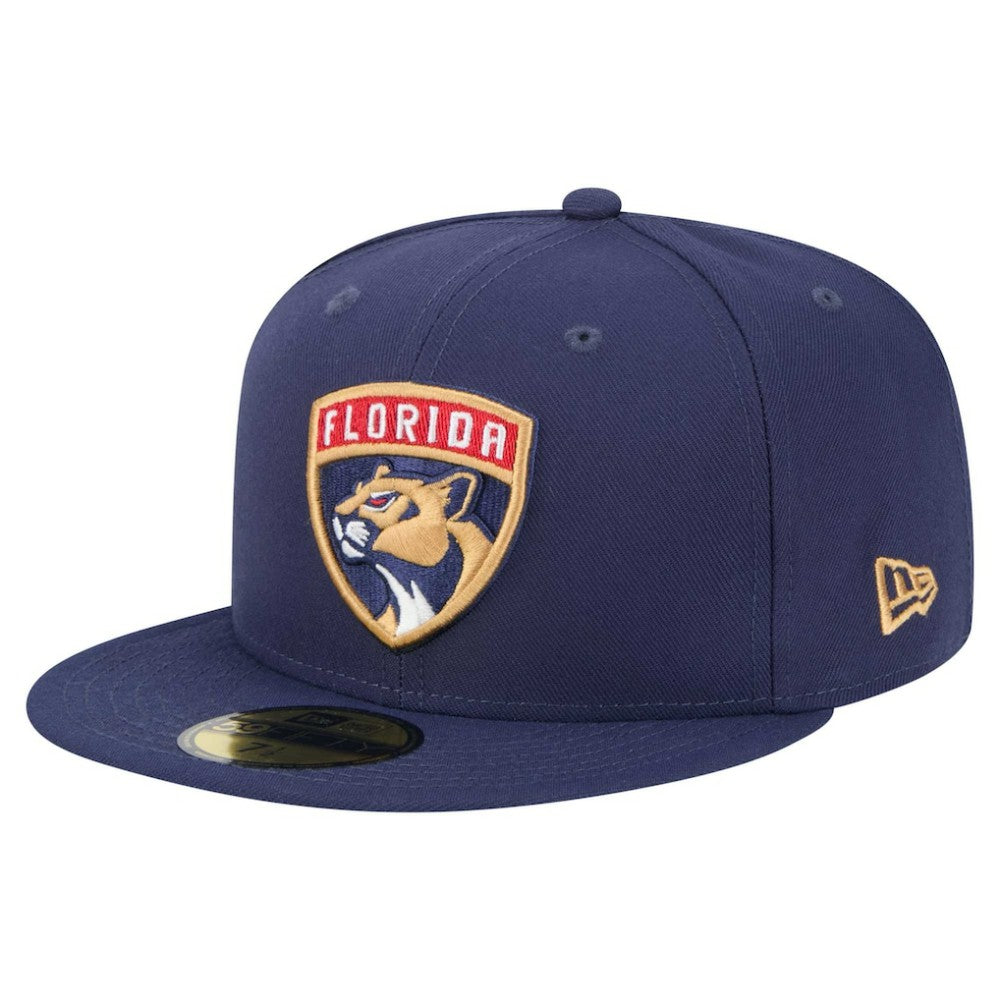 NHL Navy Florida Panthers New Era Core 59FIFTY Fitted Hat