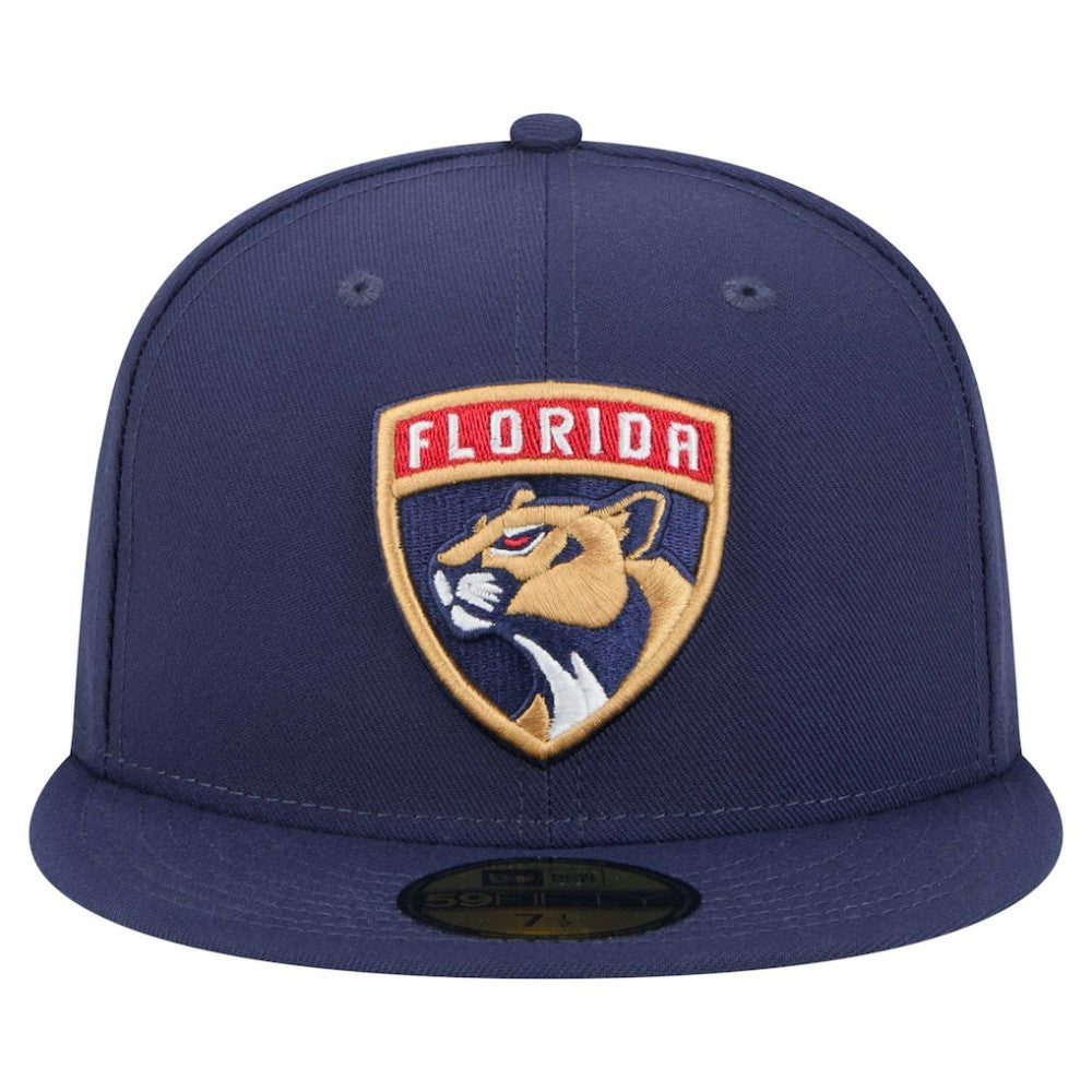 NHL Navy Florida Panthers New Era Core 59FIFTY Fitted Hat