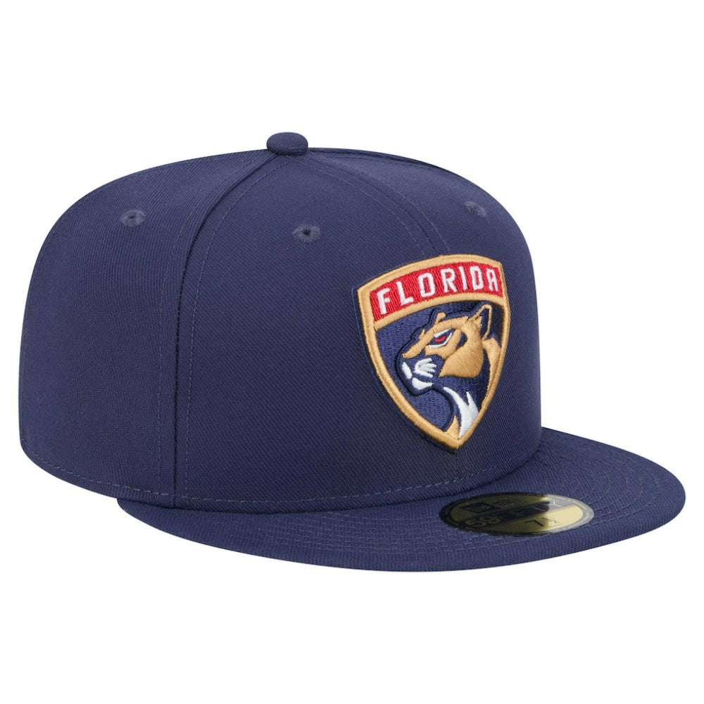 NHL Navy Florida Panthers New Era Core 59FIFTY Fitted Hat