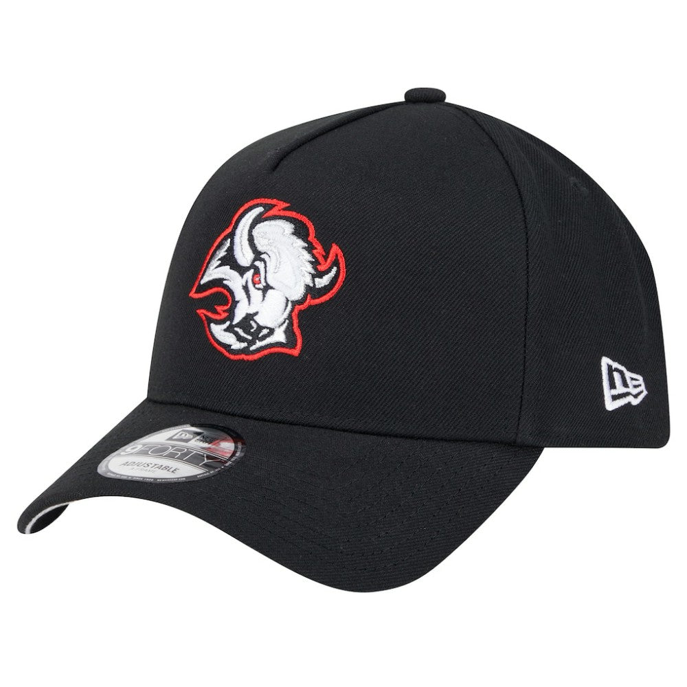 NHL Black Buffalo Sabres New Era Core A-Frame 9FORTY Adjustable Hat