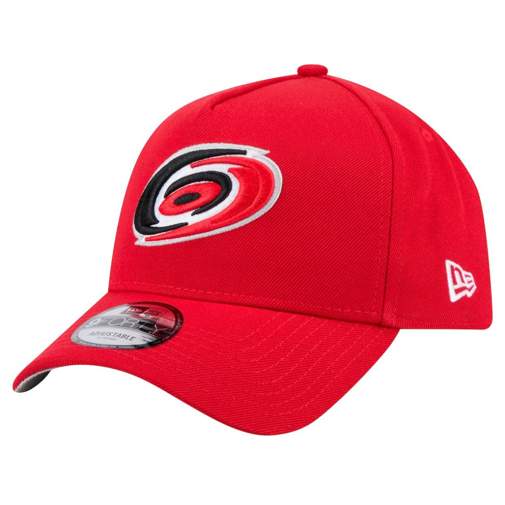 NHL Red Carolina Hurricanes New Era Core A-Frame 9FORTY Adjustable Hat