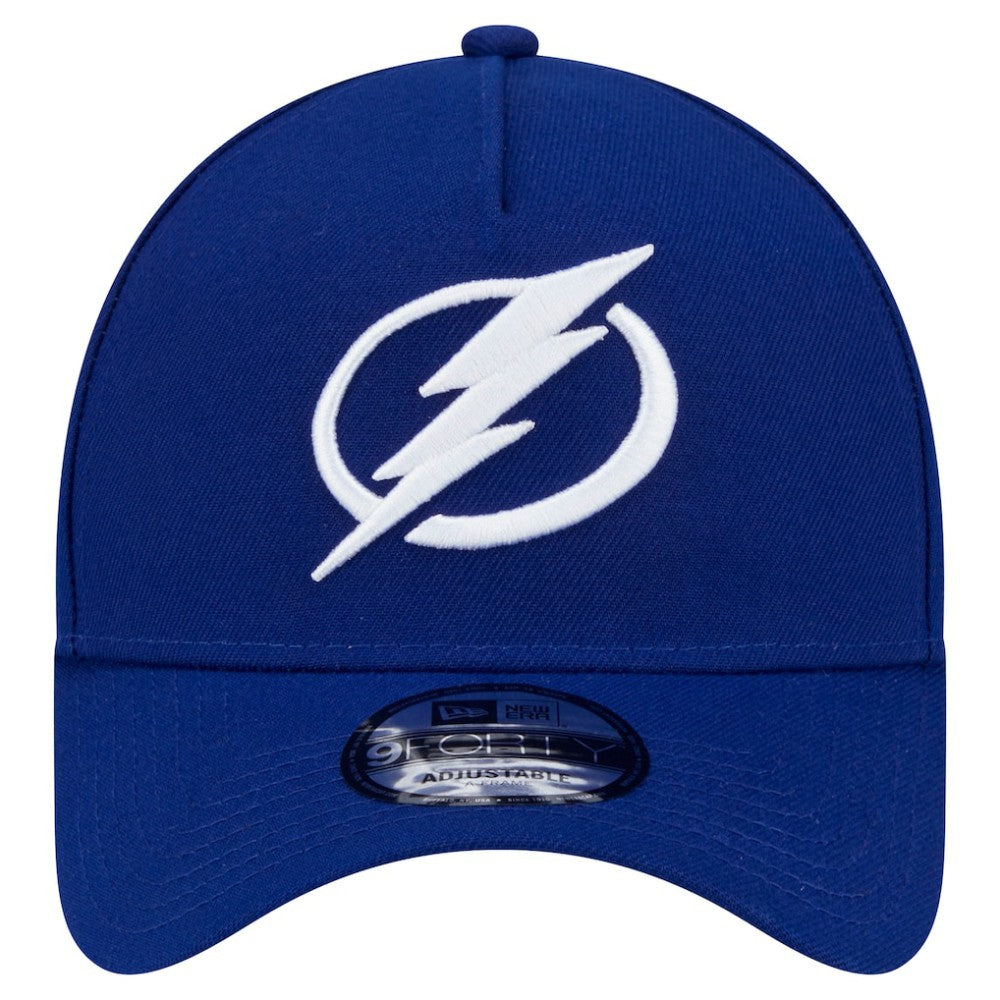 NHL Blue Tampa Bay Lightning New Era Core A-Frame 9FORTY Adjustable Hat