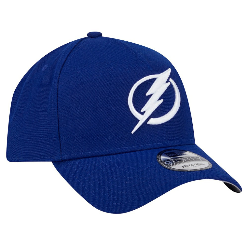 NHL Blue Tampa Bay Lightning New Era Core A-Frame 9FORTY Adjustable Hat