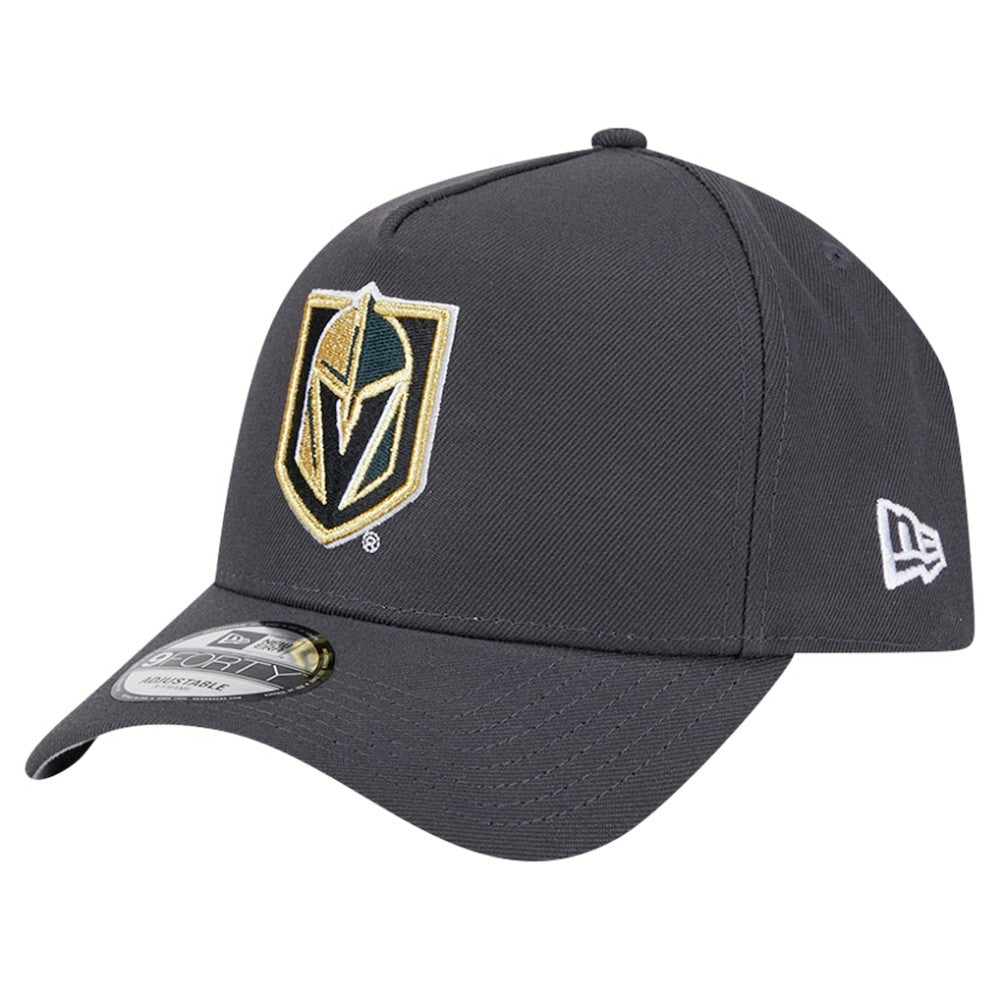 NHL Gray Vegas Golden Knights New Era Core A-Frame 9FORTY Adjustable Hat