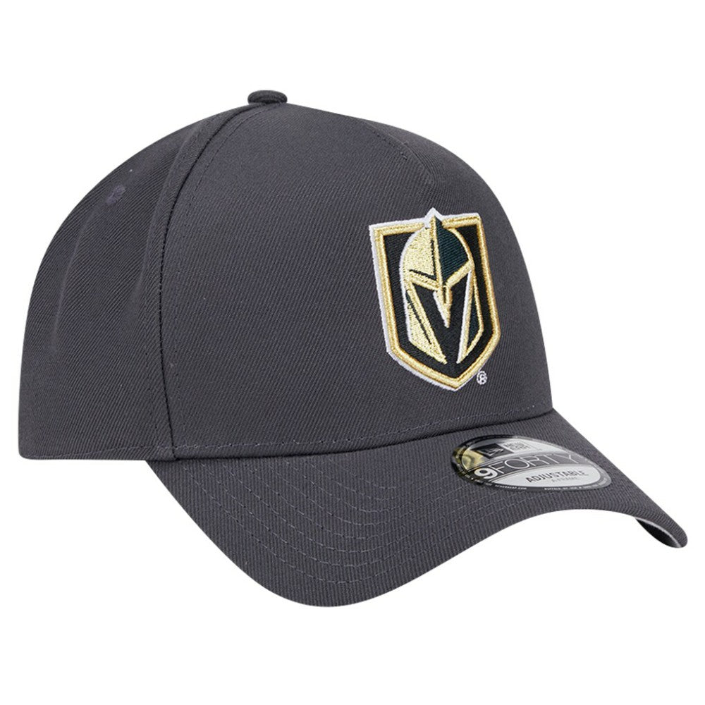 NHL Gray Vegas Golden Knights New Era Core A-Frame 9FORTY Adjustable Hat