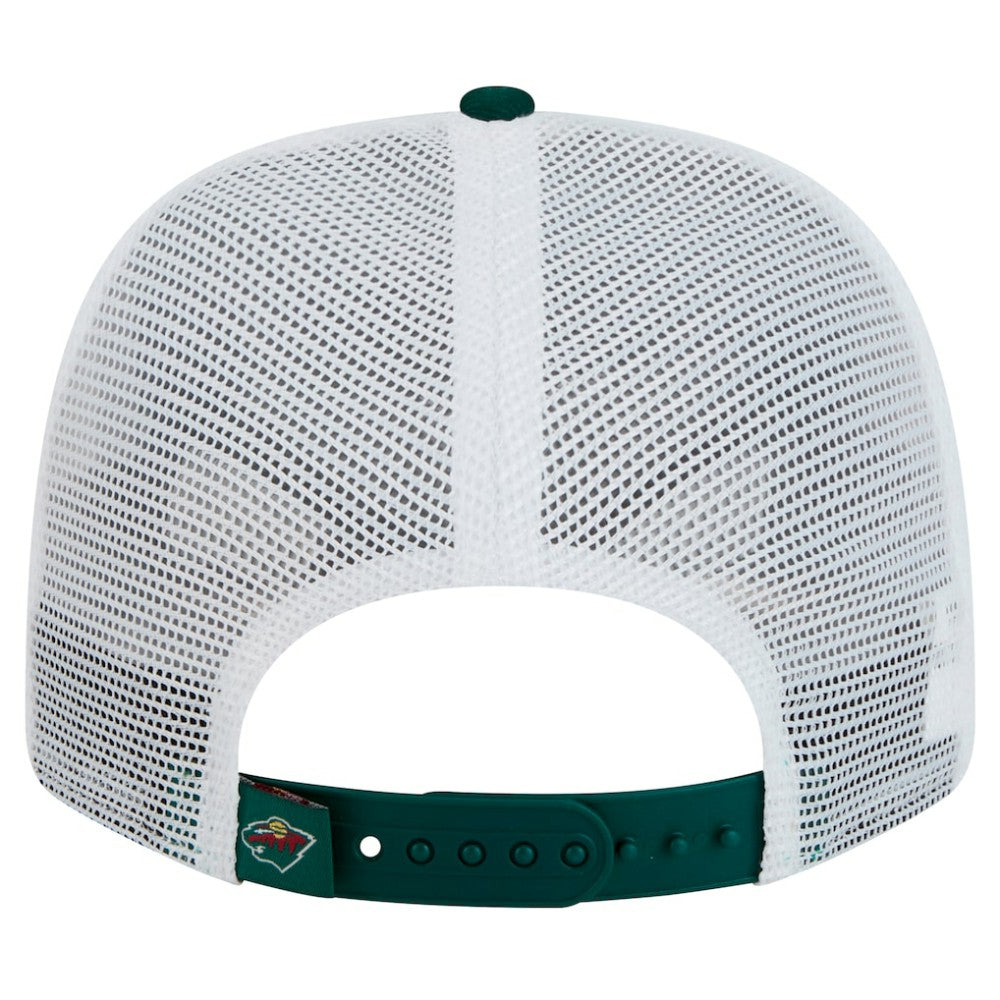 NHL Green Minnesota Wild New Era Core Trucker 9SEVENTY Stretch-Snap Hat