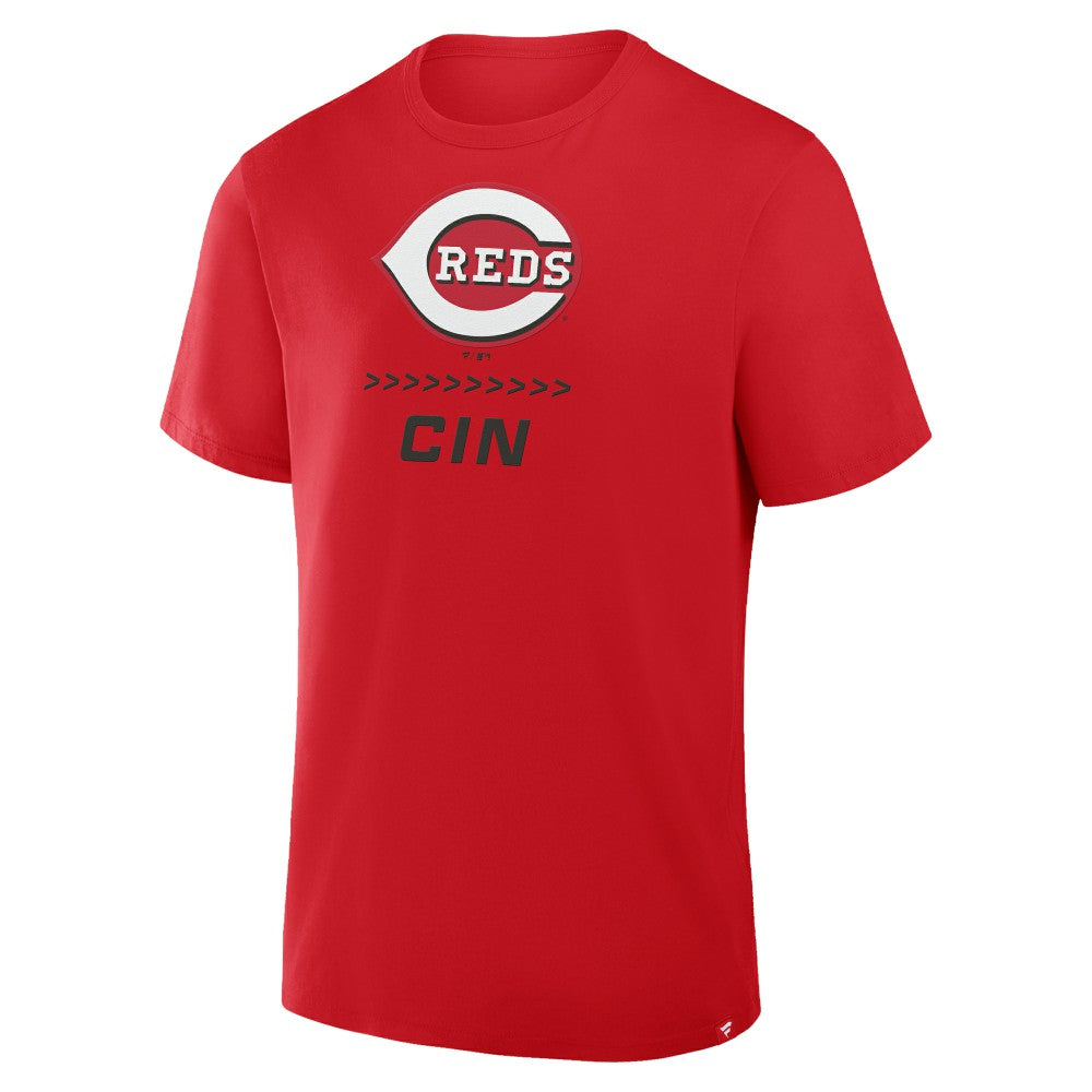 MLB Cincinnati Reds Fanatics Clubhouse Legacy Side Swipe T-Shirt