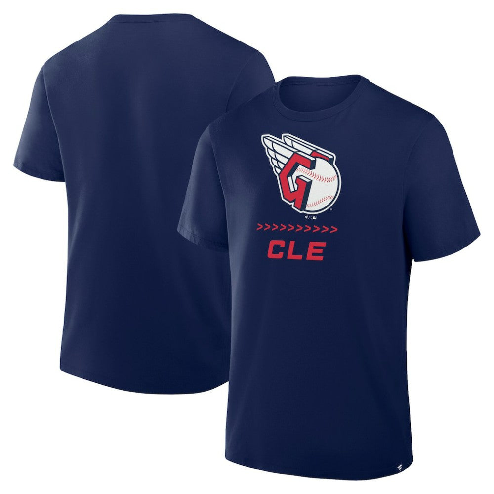 MLB Cleveland Guardians Fanatics Clubhouse Legacy Side Swipe T-Shirt