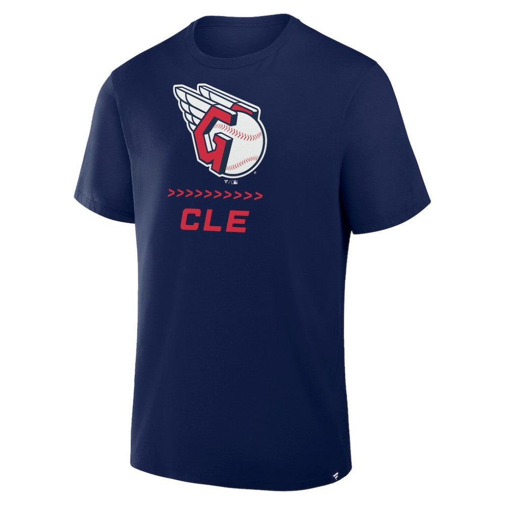 MLB Cleveland Guardians Fanatics Clubhouse Legacy Side Swipe T-Shirt