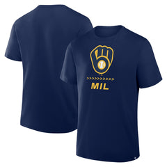 MLB Milwaukee Brewers Fanatics Clubhouse Legacy Side Swipe T-Shirt