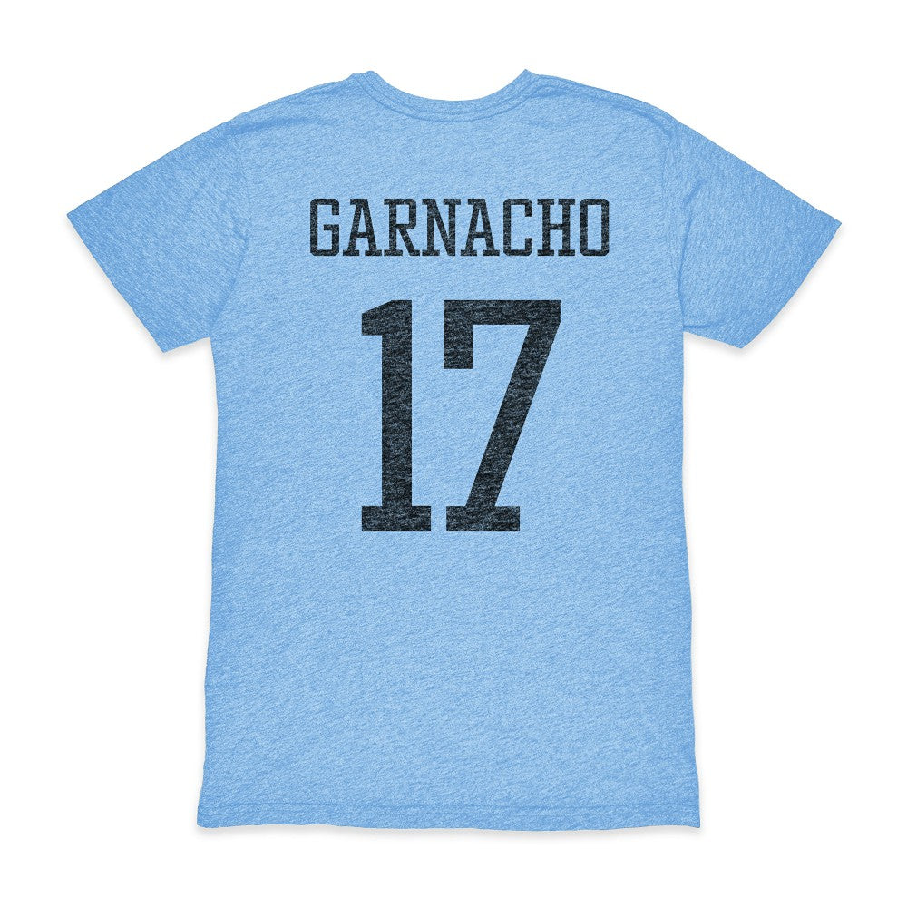 Alejandro Garnacho Argentina National Team 1863FC Player Vintage Tri-Blend T-Shirt -  Light Blue