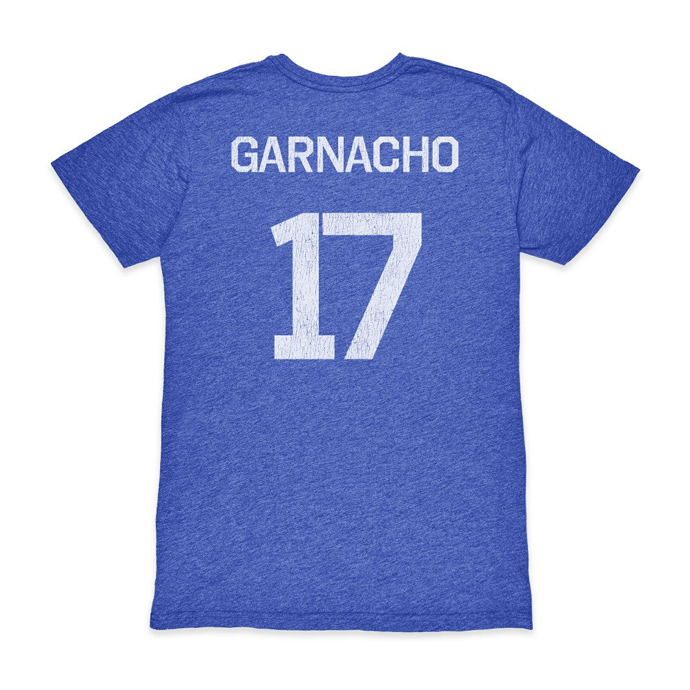 Alejandro Garnacho Argentina National Team 1863FC Player Vintage Tri-Blend T-Shirt -  Blue