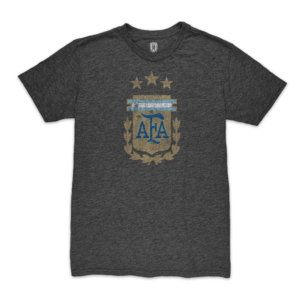 Enzo Fernández Argentina National Team 1863FC Player Vintage Tri-Blend T-Shirt -  Black