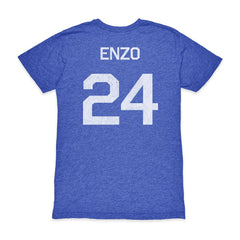 Enzo Fernández Argentina National Team 1863FC Player Vintage Tri-Blend T-Shirt -  Blue