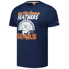 Homage Unisex Ruffle Some Feathers Tri-Blend T-Shirt - Chicago Bears