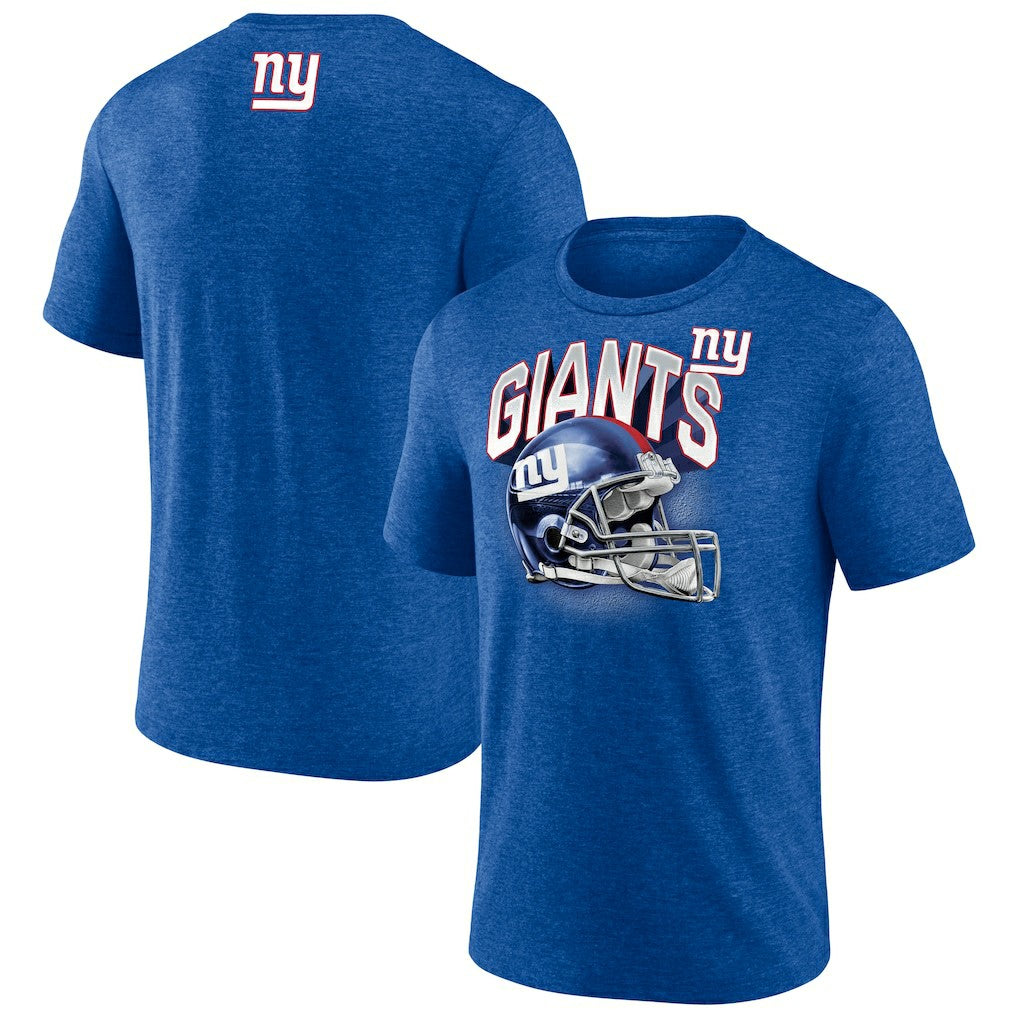 Tri-Blend Helmet End Around T-Shirt - New York Giants