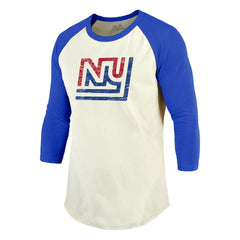 Lawrence Taylor  Majestic Threads Retired Player Name & Number 3/4 Raglan Sleeve T-Shirt  - New York Giants