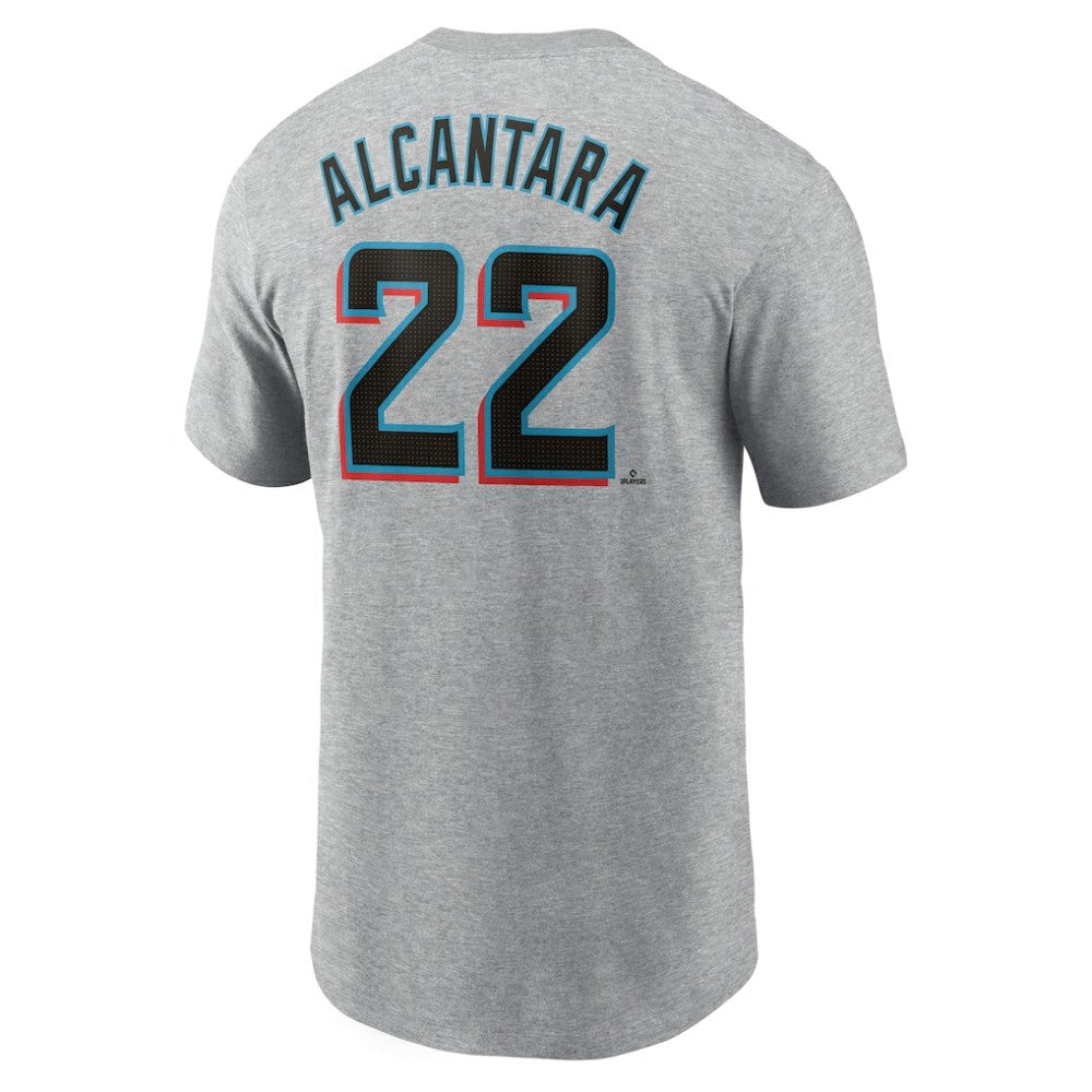 MLB Sandy Alcantara Miami Marlins Nike Fuse Name & Number T-Shirt