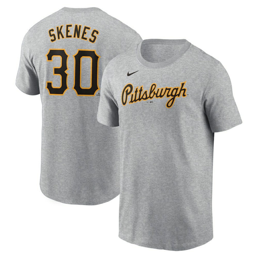 MLB Paul Skenes Pittsburgh Pirates Nike Fuse Name & Number T-Shirt