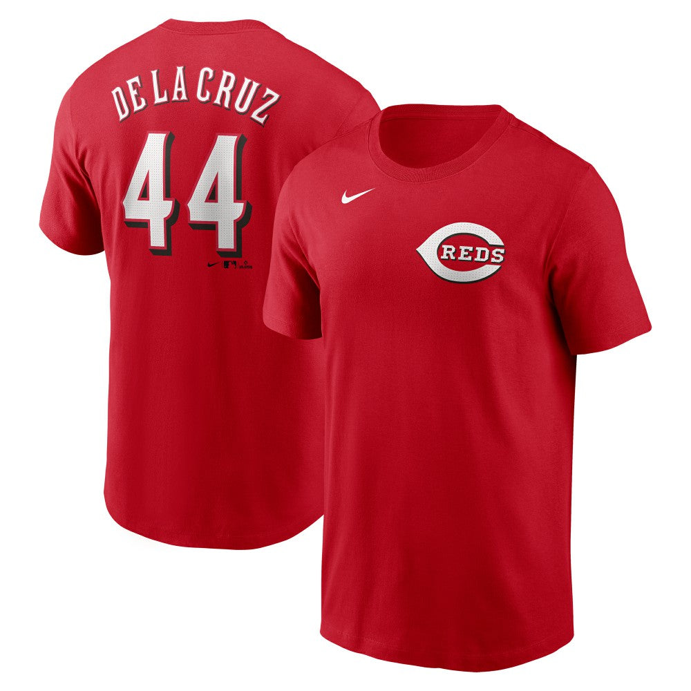 MLB Elly De La Cruz Cincinnati Reds Nike Fuse Name & Number T-Shirt