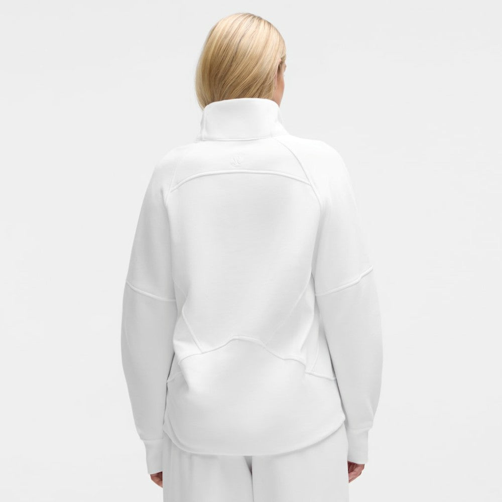 NHL White|White Vancouver Canucks lululemon Women's Scuba Oversized Half Zip Top
