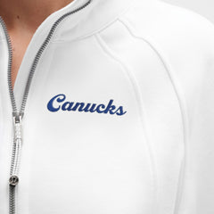 NHL White|White Vancouver Canucks lululemon Women's Scuba Oversized Half Zip Top