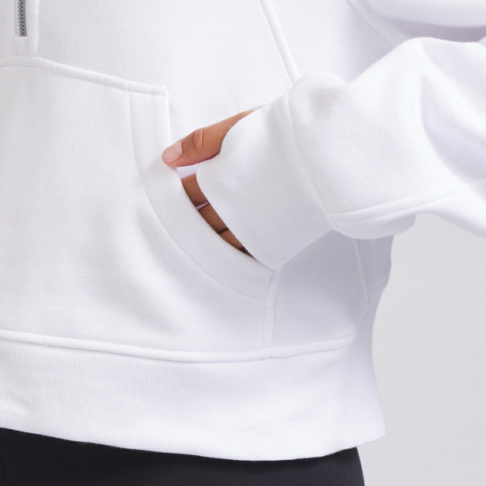NHL White|White Vancouver Canucks lululemon Women's Scuba Oversized Half Zip Top